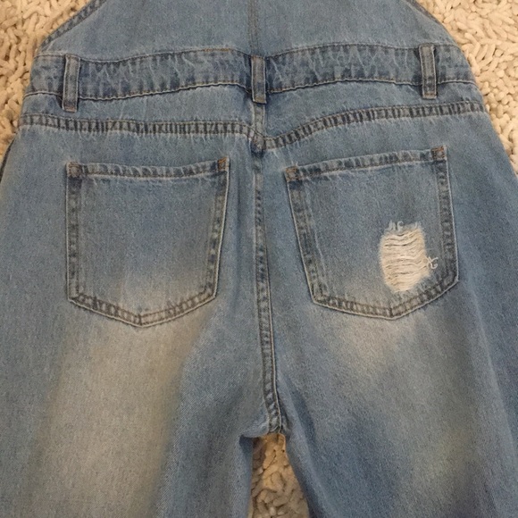 Bluenotes distressed denim overalls small - Picture 7 of 9